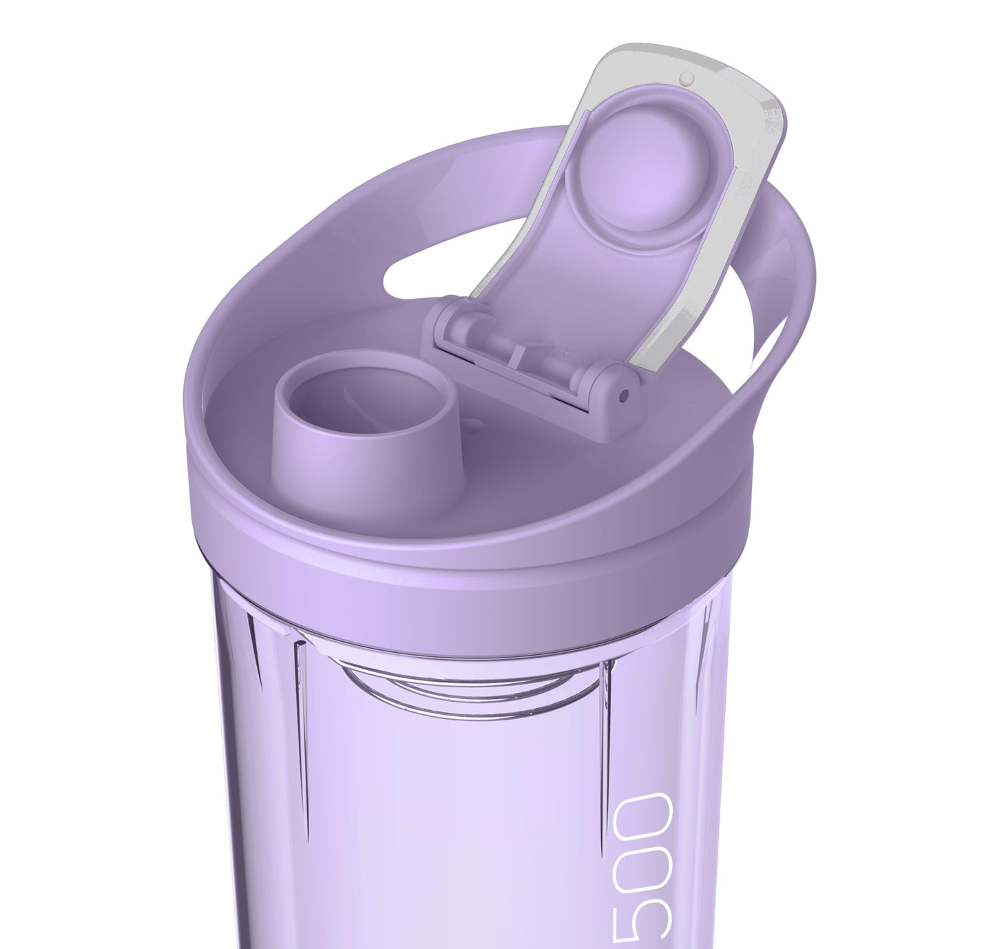 Protein Shaker 600ml mit Pulverfach Edelstahl Mixer